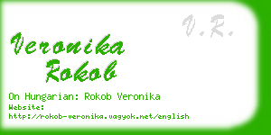 veronika rokob business card